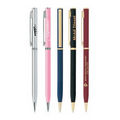 Twist Action Ballpoint Pen w/ Metallic Color Barrel